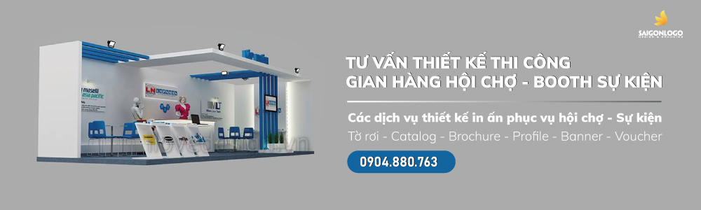 thiết kế nhận diện thương hiệu tại sự kiện hội chợ triễn lãm