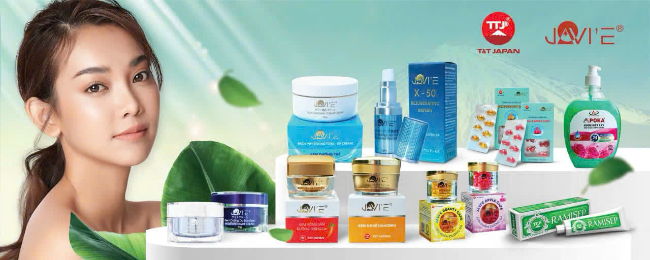 Banner quảng cáo mỹ phẩm JAVIE